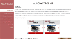 Desktop Screenshot of algodystrophie.info
